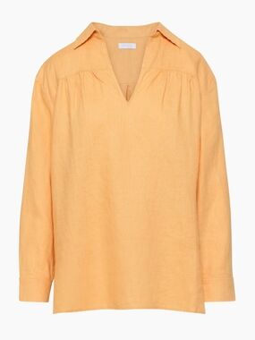 Aritzia Linen Seafront Pullover Shirt